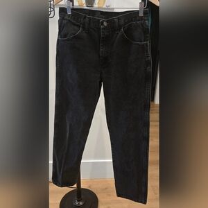 Rustler Men's Black Straight Jeans